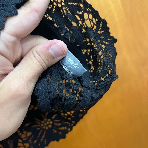 Aerie Black Lace high neck bralette - Picture 2 of 3